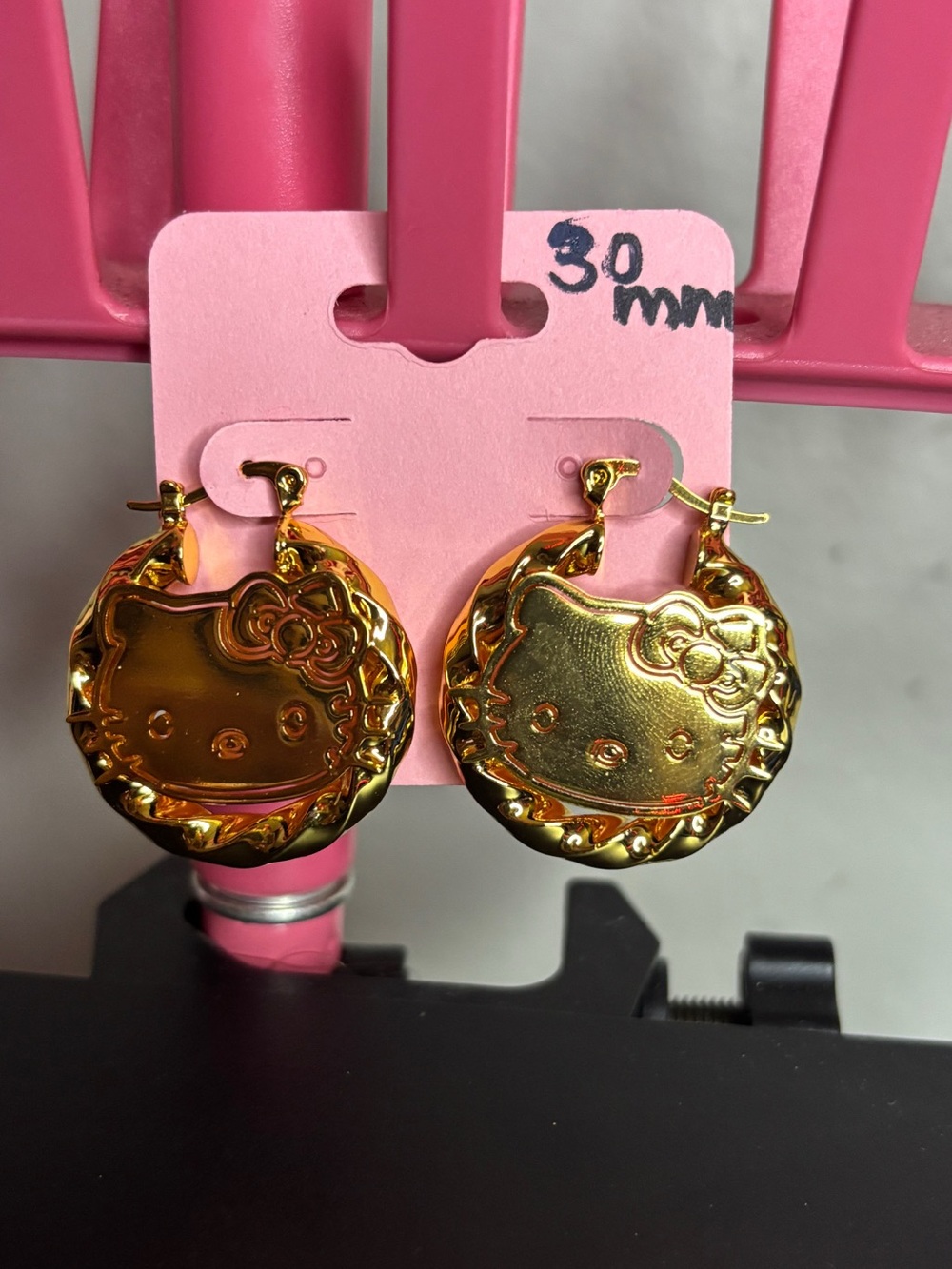 Hello Kitty Gold-plated Earrings 30mm